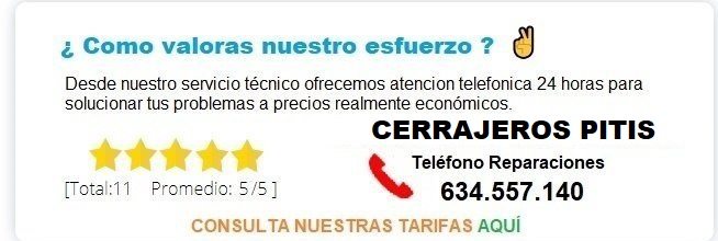 cerrajeros Pitis precios